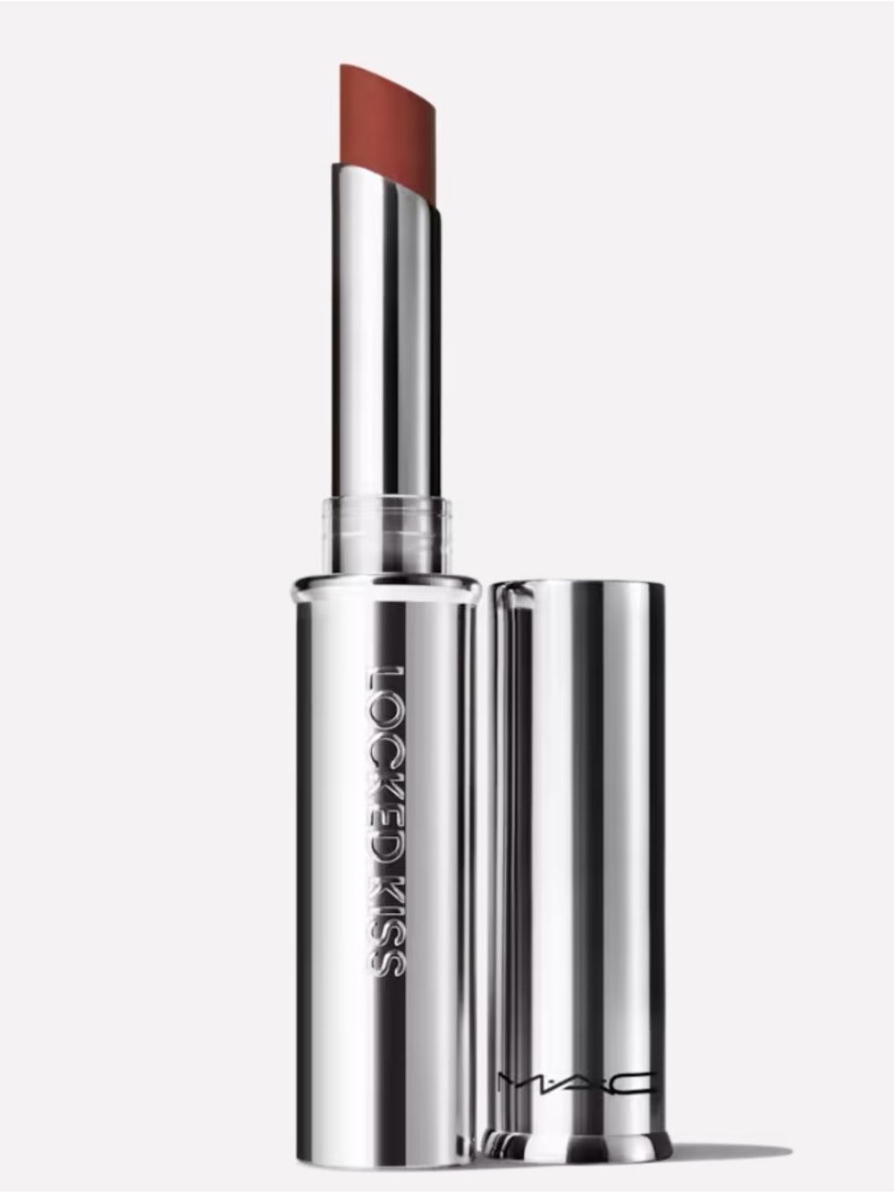 MAC Cosmetics Locked Kiss Lipstick — Warm Rose Brown